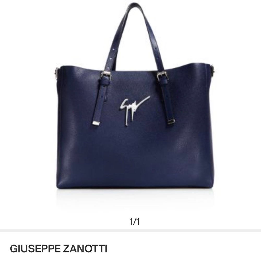 Giuseppe Zanotti Navy Blue Tote Bag